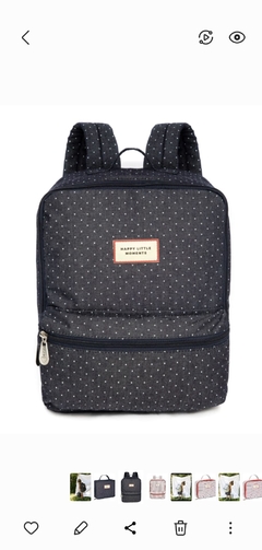 Mochila Sofia con Lunchera Demin Pintitas - comprar online