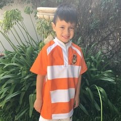 Camiseta de Rugby NARANJA Y BLANCO