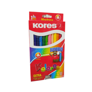 COLOR KORES JUMBO PUNTA SENCILLA X 12 UNID COD: 273
