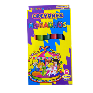 CRAYON MONACHOS ESCOLAR JUMBO X 6 UND - comprar online
