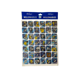 STICKER MILLONARIOS X 42 PCS