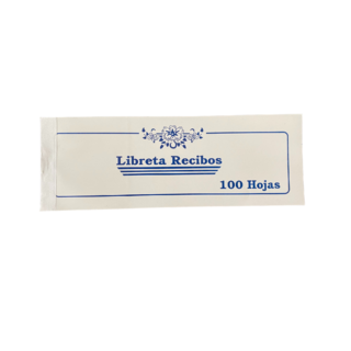 LIBRETA RECIBOS GRANDE X 100 HOJAS