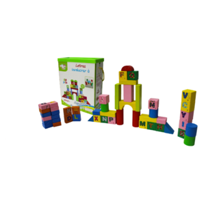 SET FICHAS DE MADERA X50 PCS
