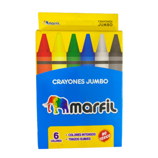 CRAYONES JUMBO MARFIL X6