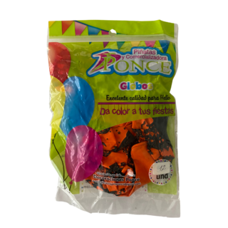 GLOBO BOMBAS R12 X12 HALLOWEEN CON DISEÑO