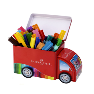 PLUMONES CONECTOR FABER CAMION CAJA METALICA