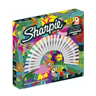Marcadores Permanentes Sharpie Ruleta Tropical x 33