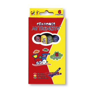 CRAYON MI TRENSITO ESCOLAR X 6 UND