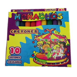 CRAYON JUMBO MONACHOS X 10 UND