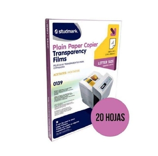 ACETATO PARA IMPRESION TAMAÑO CARTA X 20 UND