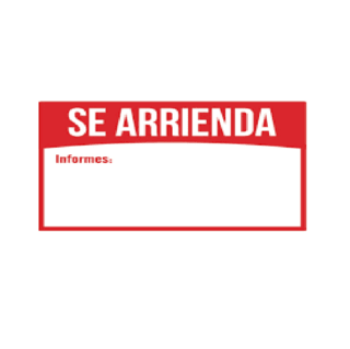 aviso se arrienda