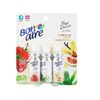 AMBIENTADOR BONAIRE TOQUE UNICO REPUESTO X 3