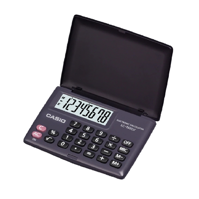 CALCULADORA CASIO DE BOLSILLO 8 DIGITOS REF. LC-160LV CALCULADORA CASIO DE BOLSILLO 8 DIGITOS REF. LC-160LV