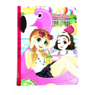 CUADERNO NORMA COSIDO CUADROS BONEQUINHAS 1 MATERIA