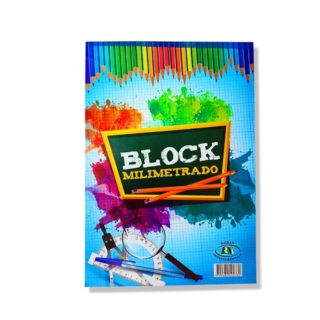 BLOCK MILIMETRADO ESCOLAR EN DIFERENTES PRESENTACIONES