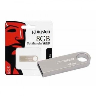 Memoria usb de 8 gigas metalica kingston