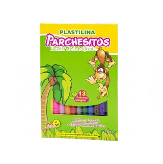 PLASTILINA PARCHESITO LARGA X 13 UND