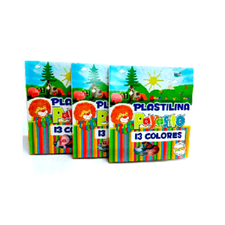 PLASTILINA PAYASITO LARGA X 13 UND