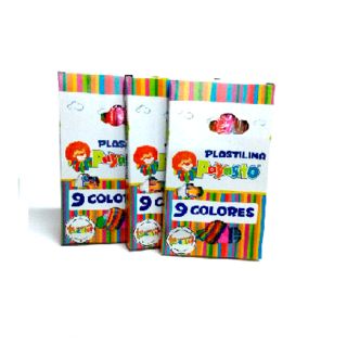 PLASTILINA PAYASITO LARGA X 9 UND