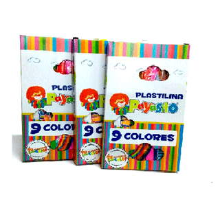 PLASTILINA PAYASITO CORTA X 9 UND