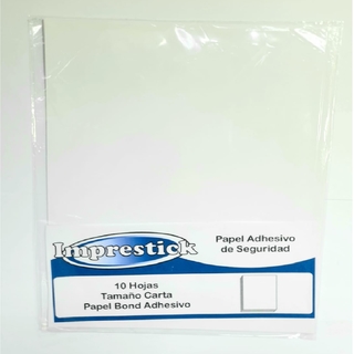 ROTULO ADHESIVO TAMAÑO CARTA PAQUETE X 10 HOJAS