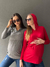 Buzo con capucha Rojo Josefina de lactancia art. 2389 - EG Embarazadas