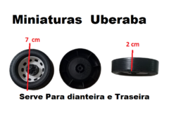 Roda 7cm de plástico unidade