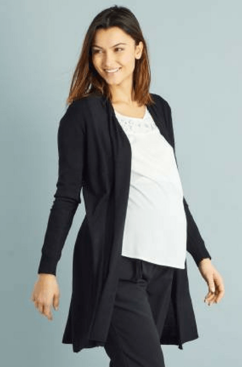 Cardigan gestante kimono preto