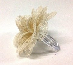 Servilletero para Bodas Flor en Tela (10 unidades) - comprar online