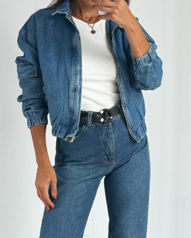 Bombers en jean sale