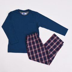 Pijama Remera Orion Azul Marino T2 - comprar online