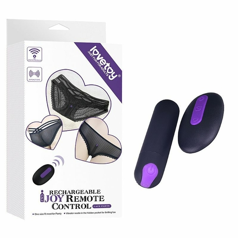 LOVETOY RECHARGEABLE JOY REMOTE CONTROL CALCINHA VIBRATÓRIA COM 19 MODOS DE VIBRAÇÃO – CÓD 2527