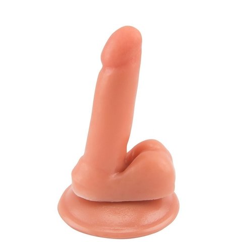 PRÓTESE REALÍSTICA 10X2,2CM COM ESCROTO, VENTOSA SEM VIBRADOR - CÓD 1170