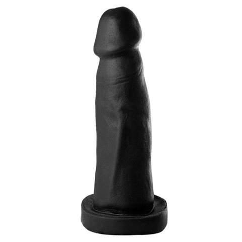 PÊNIS REALÍSTICO 13,5X3,5CM SEM VIBRADOR E ESCROTO COR PRETA - CÓD 1381