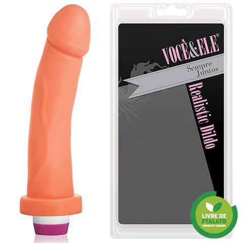 PRÓTESE REALÍSTICA 20X4CM COM VIBRADOR INTERNO - CÓD 1447