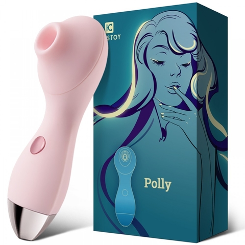 POLY SUGADOR DE CLITÓRIS E MASSAGEADOR CORPORAL COM 3 MODOS DE SUCÇÃO COR ROSA – CÓD 2445