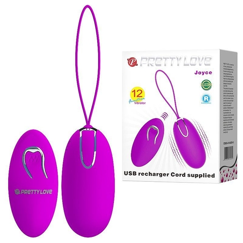 PRETTY LOVE JOYCE BULLET RECARREGÁVEL EM SOFT TOUCH COM 12 FUNÇÕES DE VIBRAÇÃO E CONTROLE REMOTO - CÓD 2473