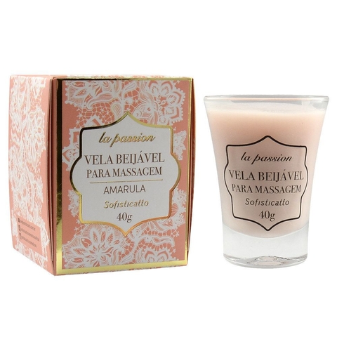 VELA BEIJÁVEL MASSAGEM LA PASSION AMARULA 40G – CÓD 3588