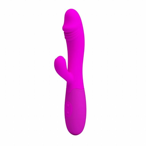 PRETTY LOVE SNAFFY VIBRADOR 19,5X3,2CM ESTIMULADOR DE PONTO G E CLÍTORIS EM COM 30 MODOS DE COR PINK – CÓD 2526