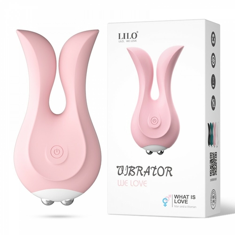 WE LOVE VIBRADOR ESTIMULADOR EM SILICONE COM 10 MODOS DE VIBRAÇÃO COR ROSA - CÓD 51281