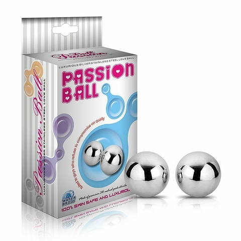 PASSION BALL BOLAS DE AÇO INOXIDÁVEL PARA EXERCÍCIOS DE POMPOARISMO - CÓD 51164