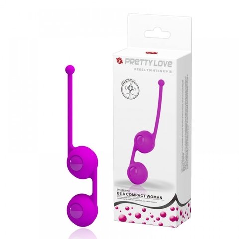 PRETTY LOVE KEGEL TIGHTEN UP III BOLAS PARA POMPOAR COM ESFERAS REMOVÍVEIS – CÓD 5826