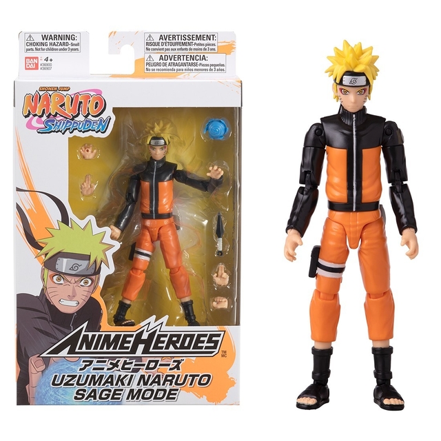 Bandai - Figura de Ação Anime Heroes Naruto Shippuden