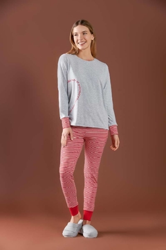 Pijama remera algodón m/l y babucha-Taylor-Promesse (PR10176I23)