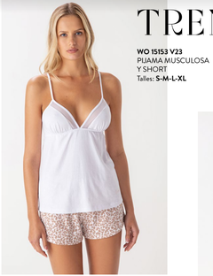 Pijama musculosa y short-Woman By Promesse (WO15153V23)