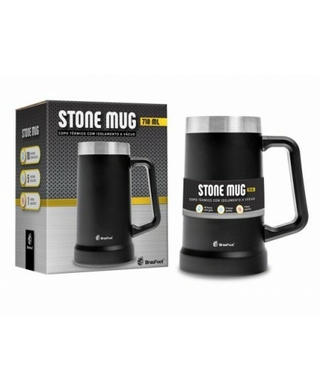 Caneca Térmica Stone Preto