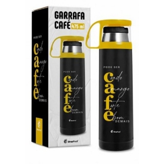 Garrafa Térmica C/caneca 475ml - Pode Ser Café