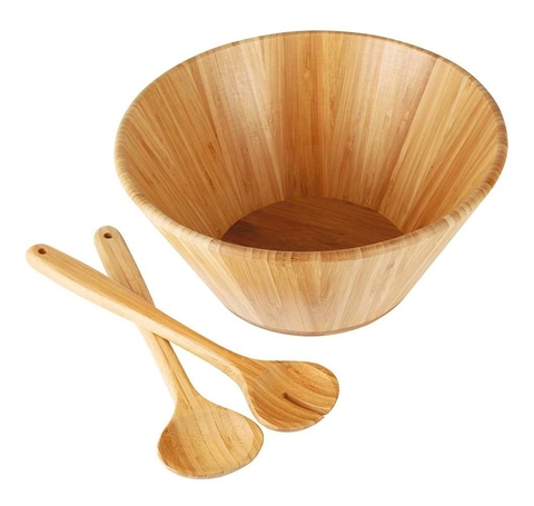 Conjunto Saladeira Bamboo 3 Pçs