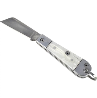 Canivete Rog Alumínio/Acrílico 2 3/8" Branco C/ Bainha