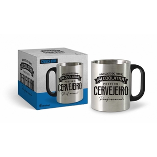 Caneca Metal Inox - Cervejeiro